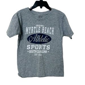 Aqua Kids Boys Size Myrtle Beach Gray Short Sleeve Shirt